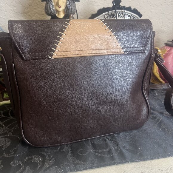 Women's Crossbody Patchwork Bag Adjustable Strap Multi-Pockets Fashion Shoulder - Picture 2 of 10